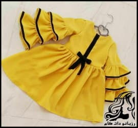 آموزش تصویری رسم الگو خیاطی پیراهن پچه گانه دخترانه - Girls20shirts20for20girls20Pattern 10