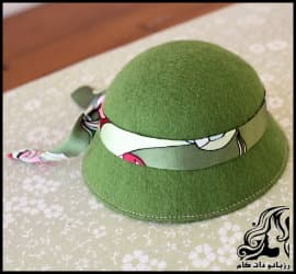 آموزش دوخت کلاه نمدی لبه دار - Green20Felt20Hat 13