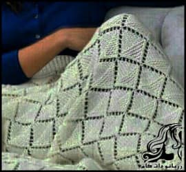 بافتنی و آموزش بافت پترن لوزی نیمه رکن - Half pillar20rhombus20pattern 01
