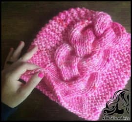 بافتنی و آموزش بافت کلاه با پیچ اشتباهی - Hat20with20a20wrong20twist20knitted 01