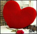 بافتنی و آموزش بافت کوسن قلبی شکل - Heart shaped20cushion20texture 01