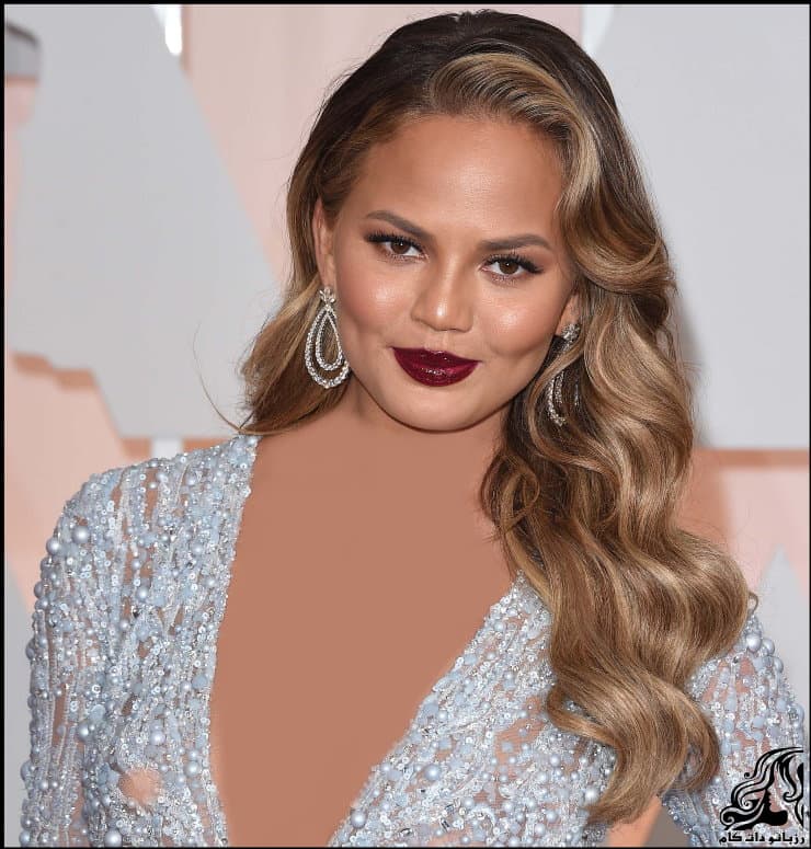مدل موی زیبای کریسی تین (Chrissy Teigen) بازیگر زیبای هالیوود