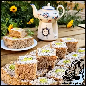 طرز تهیه کیک گردویی خانگی به همراه فیلم فارسی - Homemade20walnut20cake20recipe 01