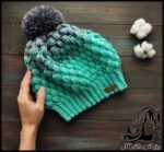 آموزش بافت کلاه پفی به همراه فیلم و نقشه بافت - Hook20weaving20Puff20hat 06