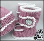 چگونه یک بوت دومیل بچه گانه ببافیم؟ - How20To20Knit20Baby20Shoes20Step20By20Step 01