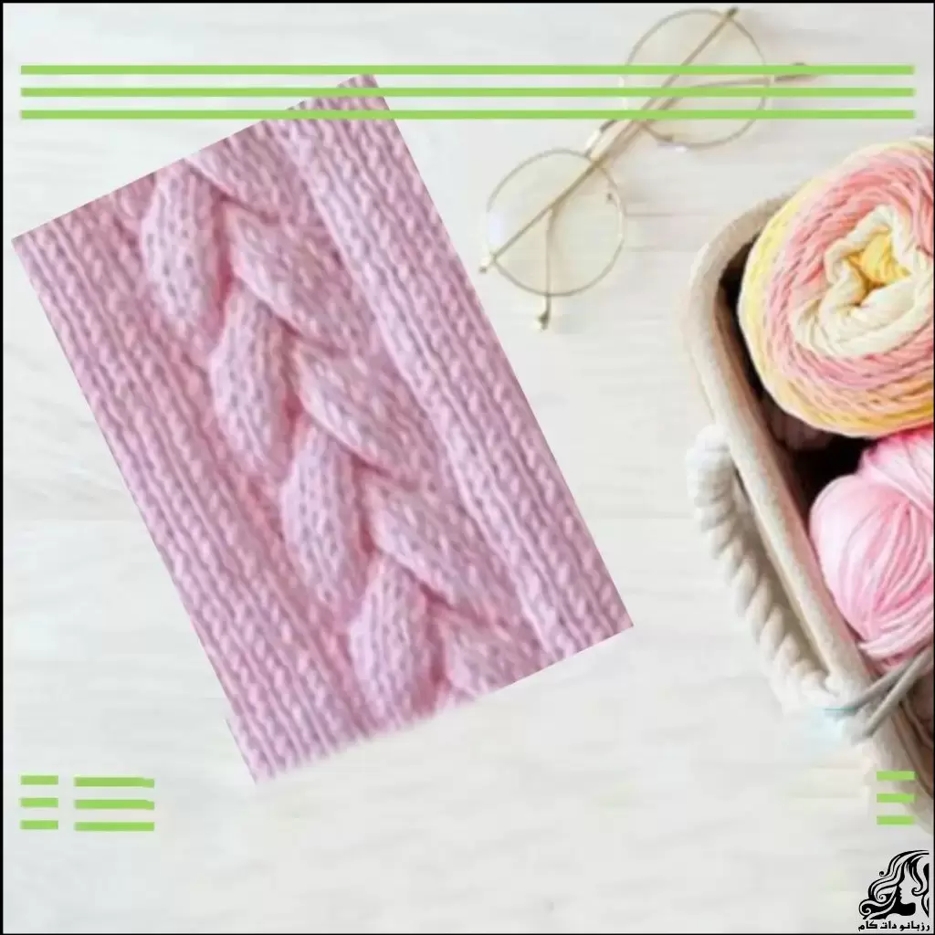 آموزش بافت پیچ دوازده تایی زیبا و حرفه ای برای بافتنی