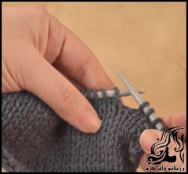 بافتنی و روش كم كردن دانه مابين دانه ها به روش ssk - How20to20Slip20Slip20Knit 02