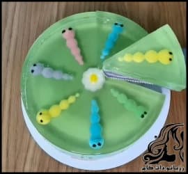 آشپزی و طرز تهیه ژله با طرح کرم - Jelly20with20cream20design20recipe 01