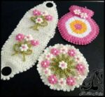 بافتنی و آموزش بافت لیف بلند یا لیف پشت - Knitted20bath20towel20tutorial 01