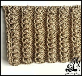 بافتنی و آموزش بافت یک پترن دو میل خوشگل - Knitted20beautiful20pattern20tutorial 02