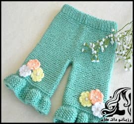 بافتنی و آموزش بافت شلوار بچگانه شیک و مامانی - Knitted20childrens20pants 02