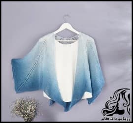 بافتنی و آموزش بافت رودوشی دومیل زنانه - Knitted20dress 02