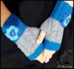 بافتنی و آموزش بافت دستکش تک انگشتی دخترانه - Knitted20girls20one20finger20gloves 04