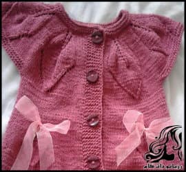 بافتنی و آموزش بافت سارافون دخترانه دومیل شیک و زیبا - Knitted20girls20sundress20tutorial 01