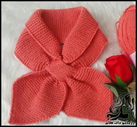 بافتنی و آموزش بافت شال فانتزی دخترانه - Knitted20girly20fancy20scarf 01