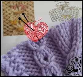 بافتنی و آموزش بافت مدل عینکی یا ناف نیلی - Knitted20glasses20model 02