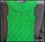 بافتنی و آموزش بافت تونیک سبز دخترانه - Knitted20green20tonic20for20girls 01