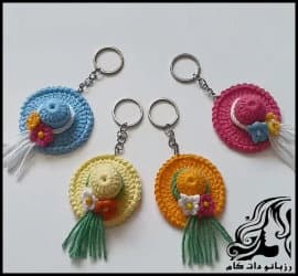 بافتنی و آموزش بافت جاکلیدی کلاه - Knitted20hat20key20holder20tutorial 02