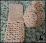 بافتنی و آموزش بافت کلاه لوزی دومیل - Knitted20hats20diamond20model 01