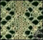 بافتنی و آموزش مدل بافت لوزی توری - Knitted20model20of20lace20rhombus 01