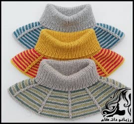 بافتنی و آموزش بافت گردنی دومیل - Knitted20neck20two 01