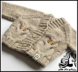 بافتنی و آموزش بافت ژاکت جغد - Knitted20owl20jacket 01