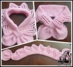 بافتنی و آموزش بافت شال دور گردنی چین دار - Knitted20pleated20scarf 02