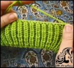 بافتنی و آموزش فارسی یک مدل کشباف پفی - Knitted20puff20knit20model 01