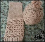 بافتنی و آموزش بافت کلاه دومیل مدل لوزی - Knitted20rhombus20hat 01