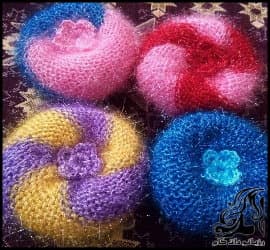 بافتنی و آموزش بافت اسکاج گرد - Knitted20round20skein 03