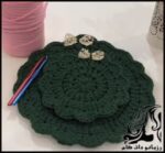 تریکو بافی و آموزش بافت زیر بشقابی جذاب - Knitted20saucer 01