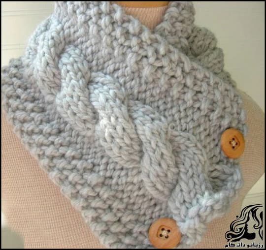 آموزش بافت مدل پیچ طنابی