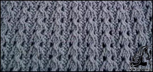 آموزش بافت مدل گل گندمی