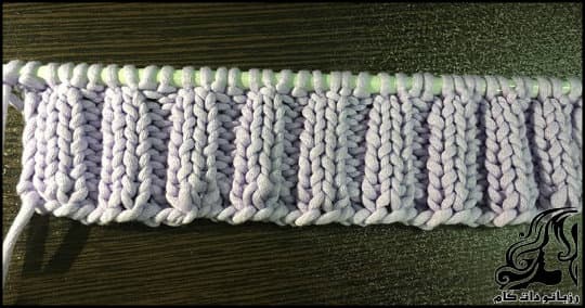 آموزش بافت کشباف دو دانه ای