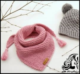 بافتنی و آموزش بافت شال سه گوش - Knitted20triangular20shawl20tutorial 01