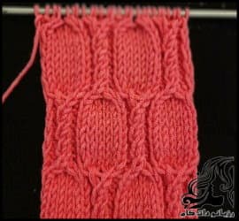 بافتنی و آموزش بافت مدل فنر پیچ دومیل - Knitted20twin20screw20spring20model 01