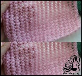 بافتنی و آموزش بافت مدل توری گندمی - Knitted20wheat20net20model 01