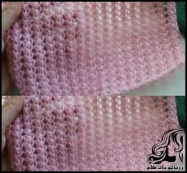 بافتنی و آموزش بافت پترن توری گندمی - Knitted20wheat20pattern 01