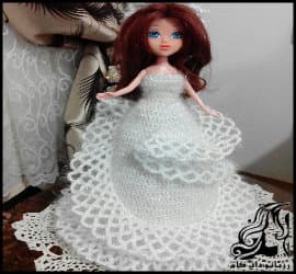 بافتنی و آموزش بافت لباس برای عروسک باربی - Knitting20Barbie20doll20clothes20tutorial 01