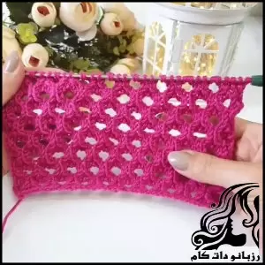 آموزش رایگان بافت پترن جذاب دومیل - Knitting20Pattern20Tutorial20for20Beginners 01