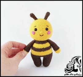 عروسک بافی و آموزش بافت عروسک زنبور - Knitting20bee20doll20tutorial 01
