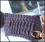 بافتنی و آموزش بافت یک مدل بافت رفت و برگشت با قلاب - Knitting20weaving20model20back20and20forth 01