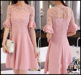 آموزش خیاطی و رسم الگو لباس توری زنانه - Lace dresses sew 14 compressor