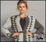 آموزش بافت ژاکت زمستانی زنانه به همراه الگوی بافت - Ladies20sweater20design 07