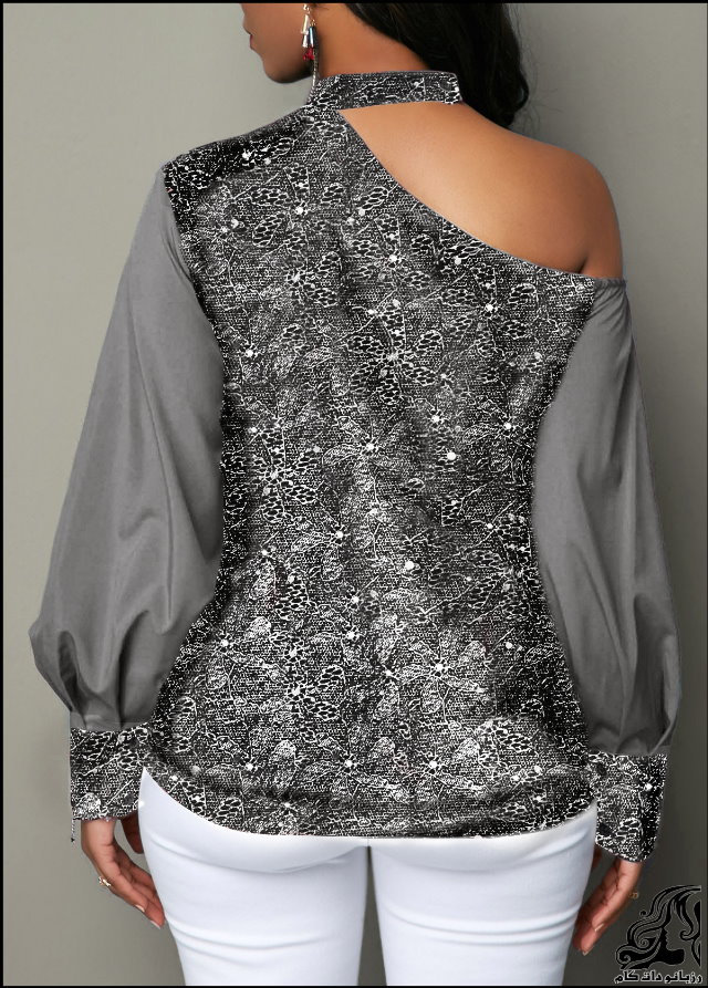 https://up.rozbano.com/view/2753202/Lantern%20Sleeve%20Cutout%20Shoulder%20Shining%20Blouse-08.jpg