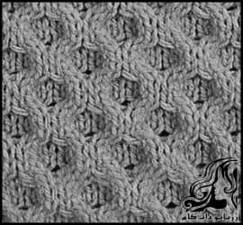 بافتنی و آموزش بافت مدل تیغ ماهی توری و پترن لونه زنبوری درشت - Large20honeycomb20lace20model20and20large20honeycomb20pattern 02