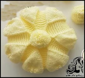 بافتنی و آموزش بافت کلاه بچگانه مدل برگی - Leaf20model20childrens20hat 03