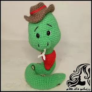 آموزش بافت عروسک مار، قلاببافی ساده و زیبا - Learn20How20to20Crochet20a20Snake20Doll20Easy20and20Beautiful 01