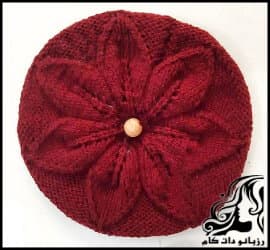 بافتنی و آموزش فارسی و رج به رج کلاه برگی - Learning20Persian20and20Raj20to20Raj20leaf20hat 01