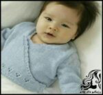 بافتنی و آموزش بافت بلوز کودک چپ و راستی جلوباز - Left20and20right20baby20blouse 01